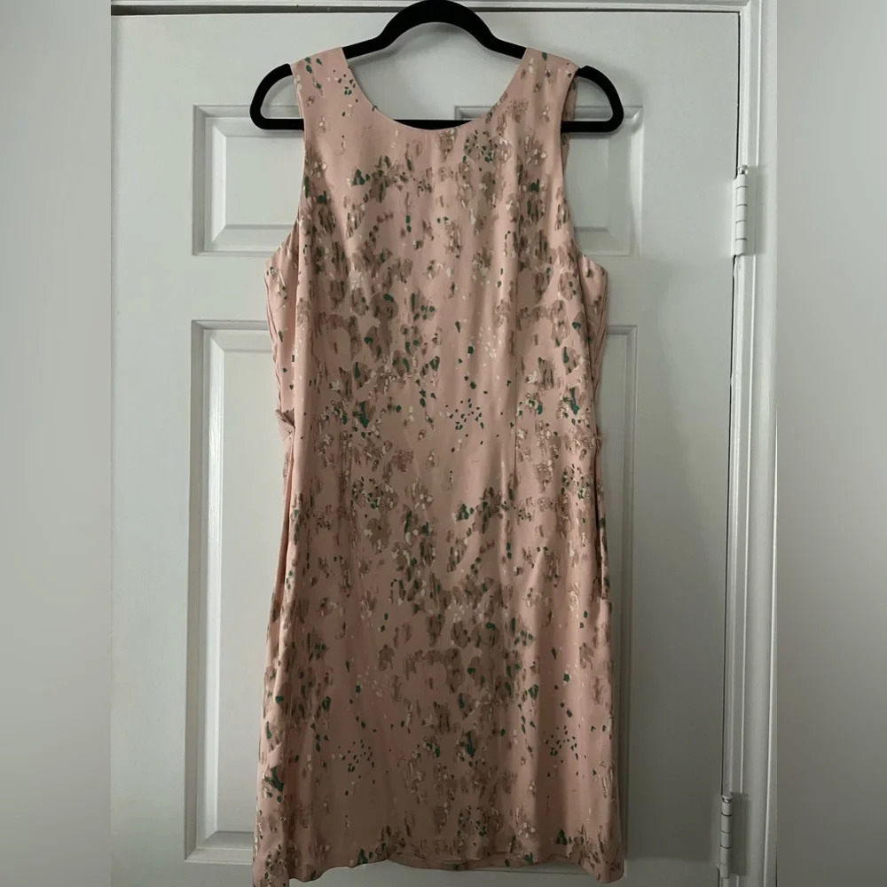 Poleci Silk Sheath Sleeveless Dress sz 10